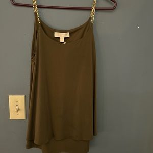 Cute Michael Kors tank with gold chain straps